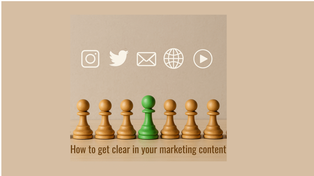 how to get clear in your marketing content